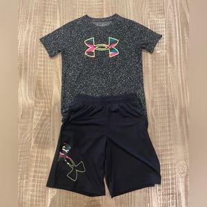 Boys Under Armour size medium Dri-fit set